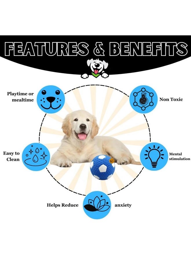 Sage Square - Squeaky Checked Ball Toy: Fun, Engaging & Durable For Dogs & Cats Satisfies Chewing & Play Instincts, Interactive, Keep Your Pet Entertained & Engaging For Your Canine Companion'S Playtime - Image 1
