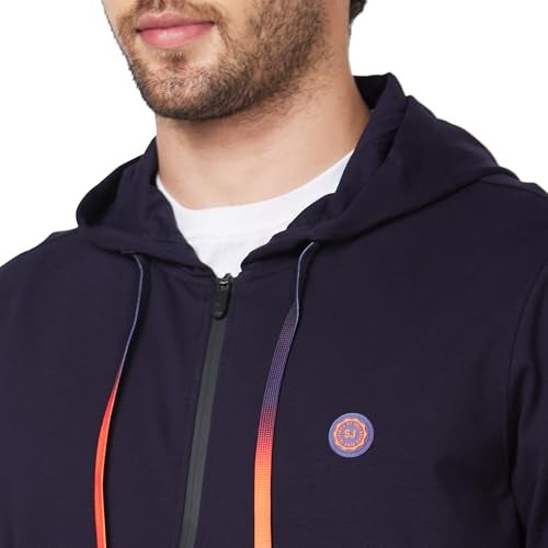 Spykar Men's Solid Hood Full Sleeves Sweatshirt - Image 5