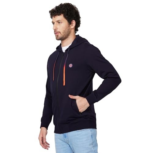 Spykar Men's Solid Hood Full Sleeves Sweatshirt - Image 4