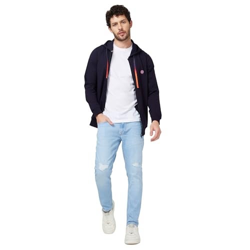Spykar Men's Solid Hood Full Sleeves Sweatshirt - Image 2