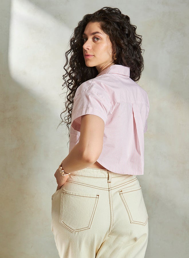 Virgio VIRGIO 100% Cotton  Cropped Boxy Shirt  - Image 4