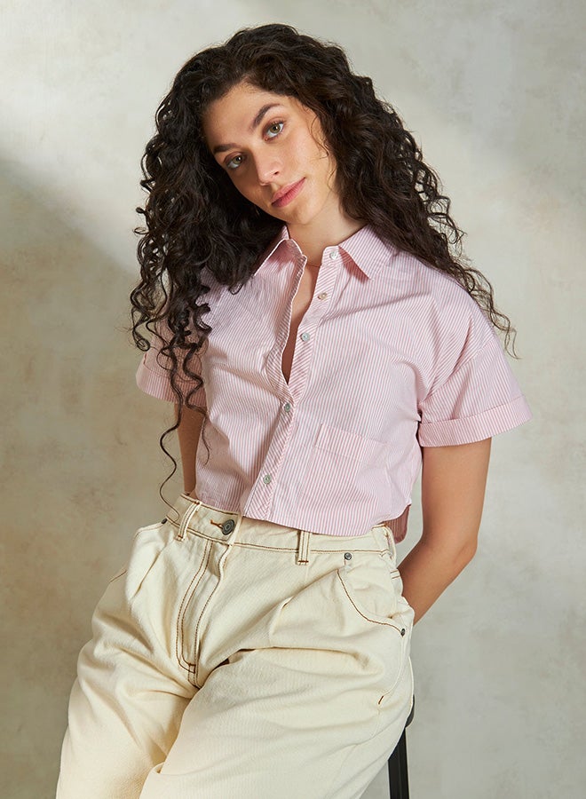 Virgio VIRGIO 100% Cotton  Cropped Boxy Shirt  - Image 2