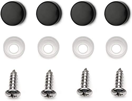 LFPartS Stainless Steel Backing Reinforce Plate for License Plate, Black (Pack of 1) - Image 4