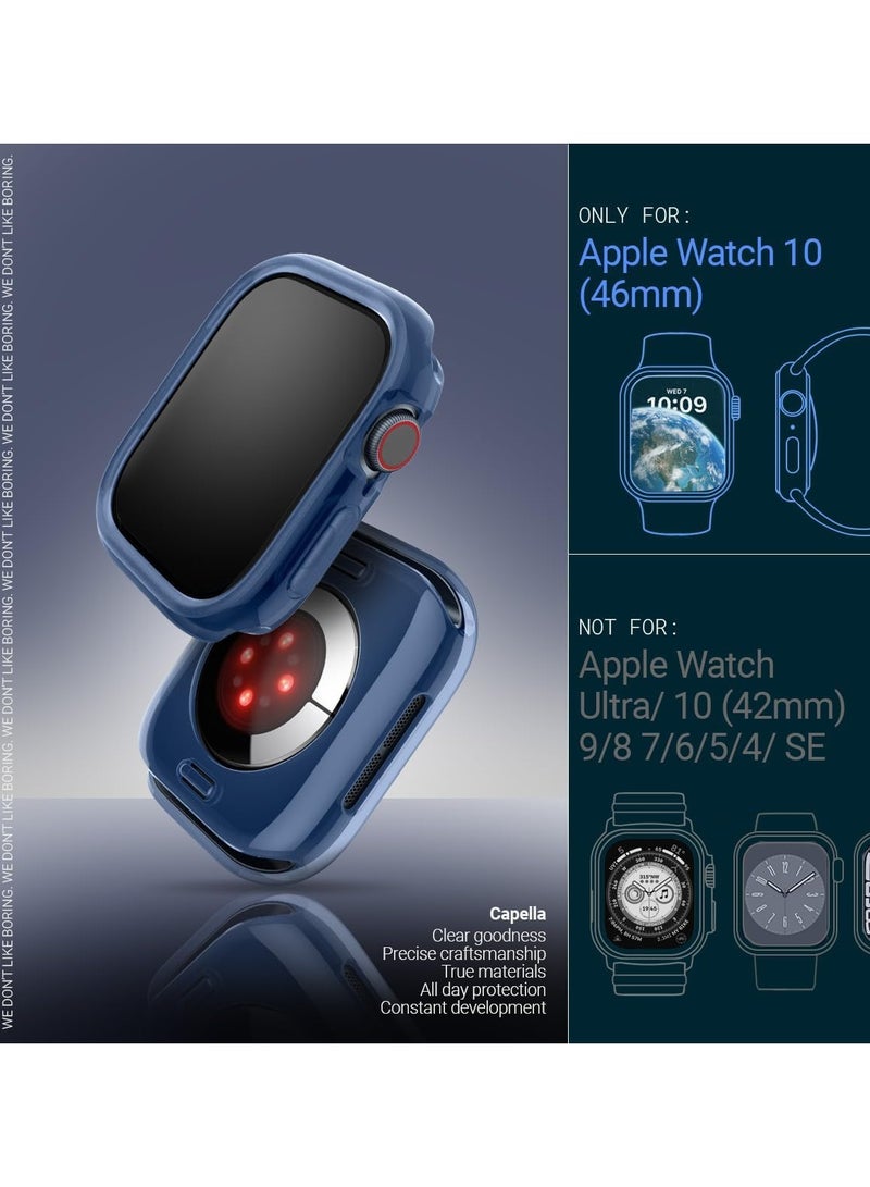 Caseology Capella for Apple Watch Series 10 (46mm) Case Cover (2024) - Clear Navy - Image 2