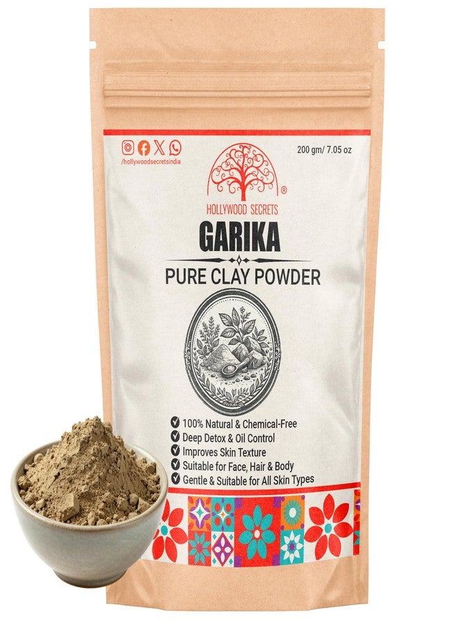 Hollywood Secrets Clay Powders 200gms (Pure Garika Clay) | Healing Clay | Skin Brightening | For Face, Body, Foot - Image 1