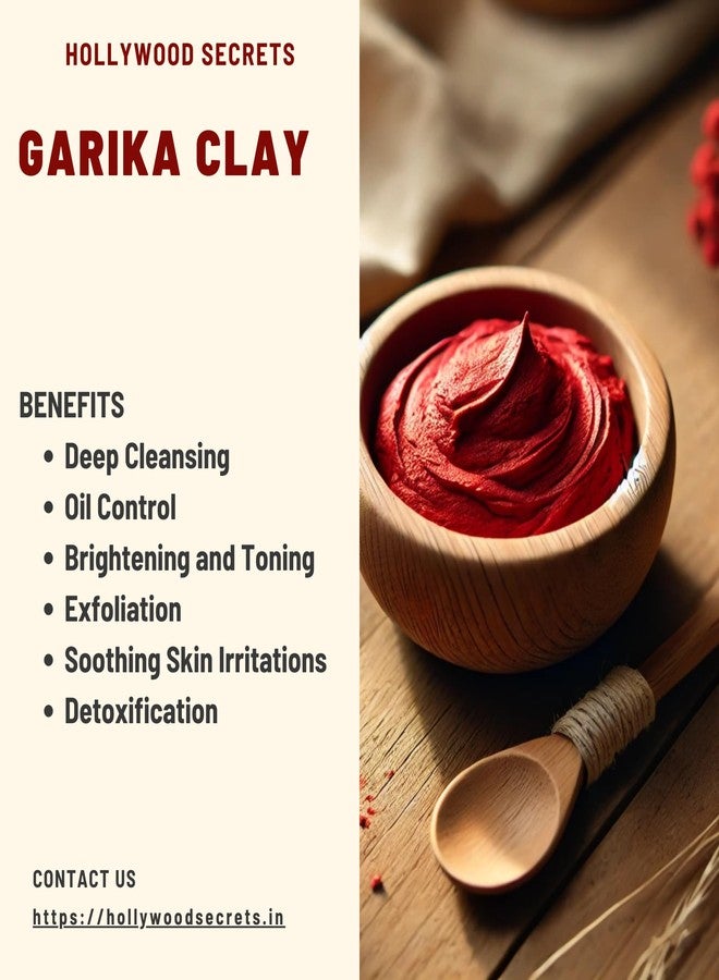 Hollywood Secrets Clay Powders 200gms (Pure Garika Clay) | Healing Clay | Skin Brightening | For Face, Body, Foot - Image 4