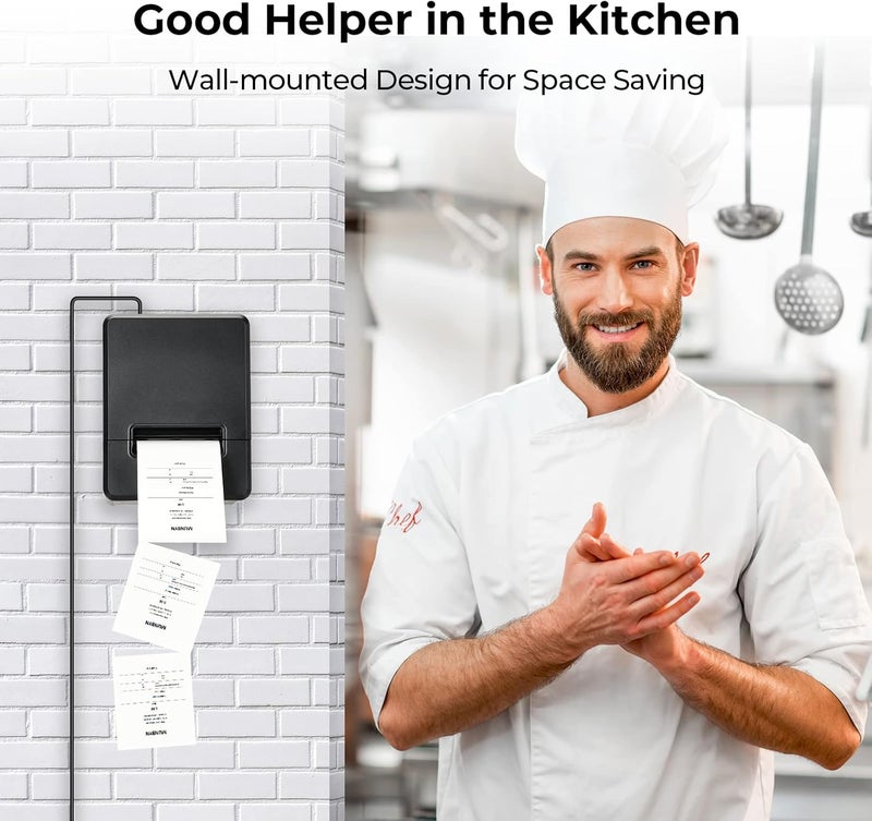 MUNBYN 80mm USB Thermal Receipt Printer, POS Printer with Auto Cutter ESC/POS Command Support Windows Mac, Do Not Support Square (Only USB Interface) - Image 4