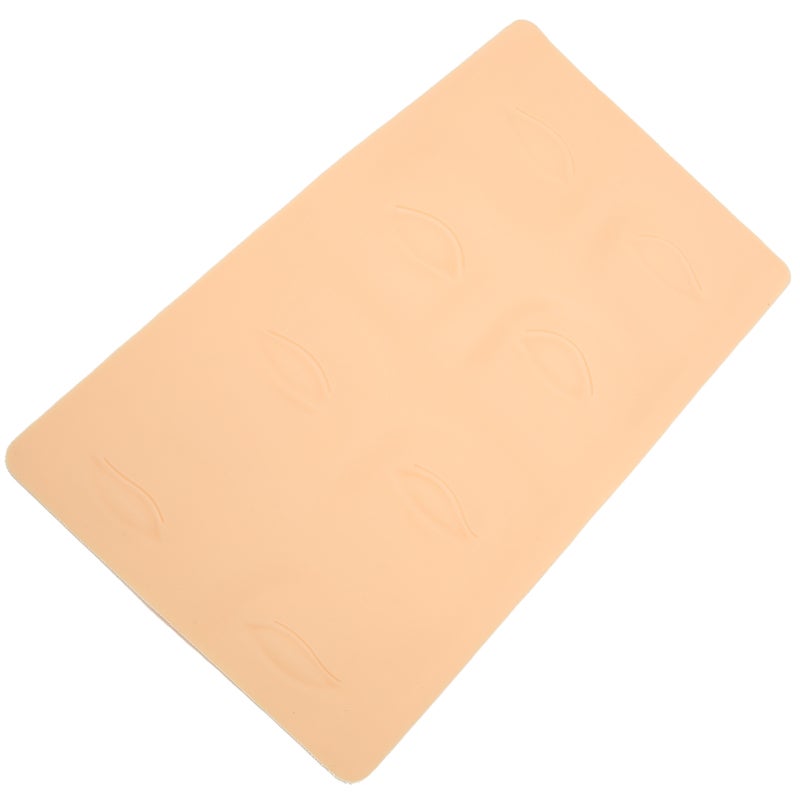 Silicone Practice Skin: 2-Sided Reusable Food-Grade Silica Gel - Soft Elastic Human Skin Texture Microblading Practice Skin for Beginner Makeup & Tattoo Training - Image 3