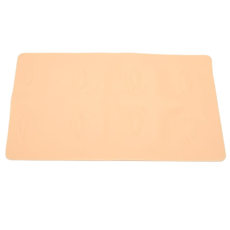 Silicone Practice Skin: 2-Sided Reusable Food-Grade Silica Gel - Soft Elastic Human Skin Texture Microblading Practice Skin for Beginner Makeup & Tattoo Training - Image 1