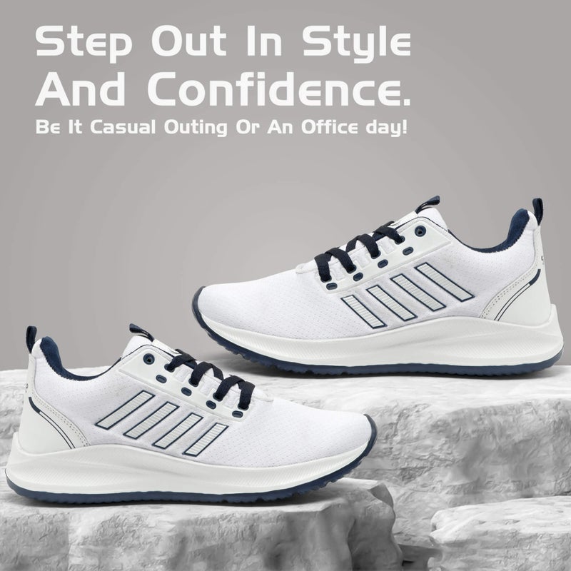 Face أحذية رياضية مريحة للرجال - أبيض - Image 4