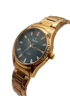 Victor Women Analog Quartz Rose Gold Stainless Steel Band Watch - V1457 - 30mm  - Image 3