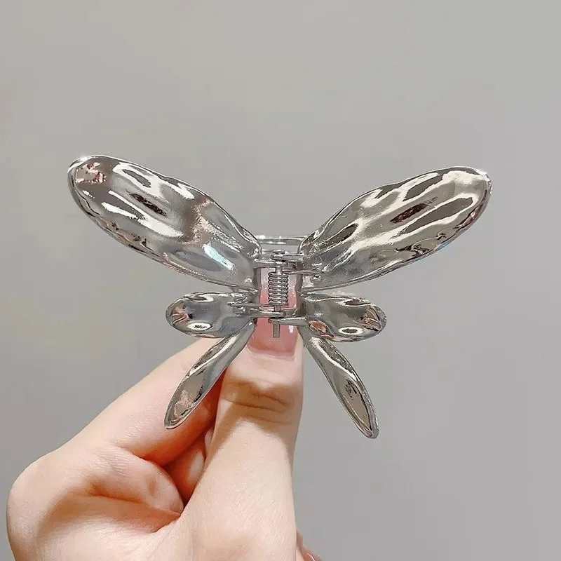 Efna Store Metal Butterfly Model Gray Color 8 cm Latch Buckle