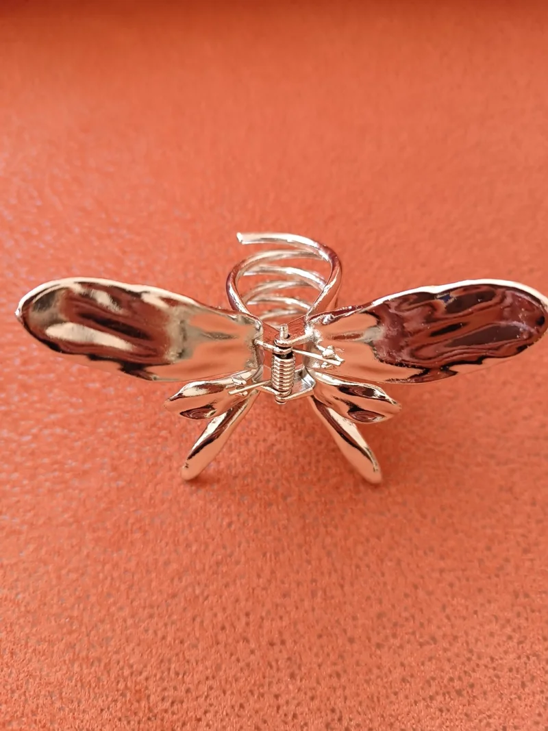 Efna Store Metal Butterfly Model Gray Color 8 cm Latch Buckle