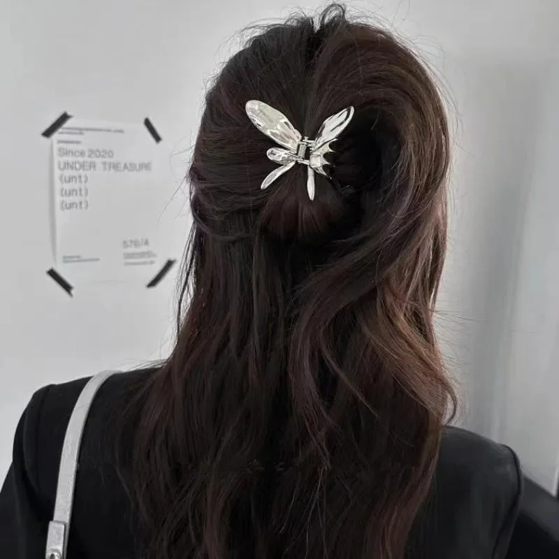 Efna Store Metal Butterfly Model Gray Color 8 cm Latch Buckle
