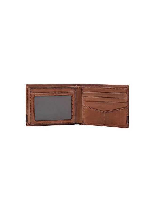 FOSSIL Fossil Men's Quinn Leather Bifold with Flip ID Wallet, Brown, (Model: ML3644200)  - Image 3