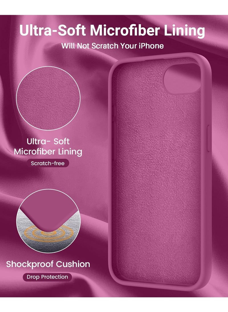 BORTONY iPhone 16e 6.1-Inch Case Cover Liquid Silicone Anti-Scratch Case Shockproof Soft Slim Camera Protection Cover For iPhone 16e 6.1-Inch  - Image 5