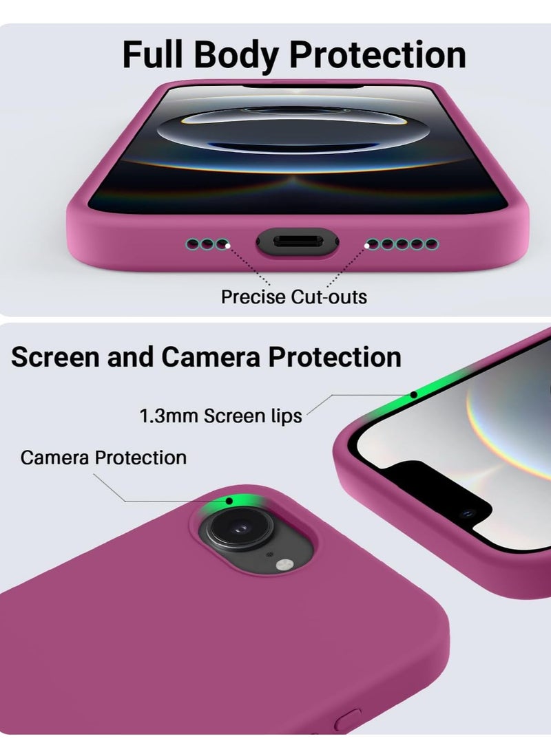 BORTONY iPhone 16e 6.1-Inch Case Cover Liquid Silicone Anti-Scratch Case Shockproof Soft Slim Camera Protection Cover For iPhone 16e 6.1-Inch  - Image 3