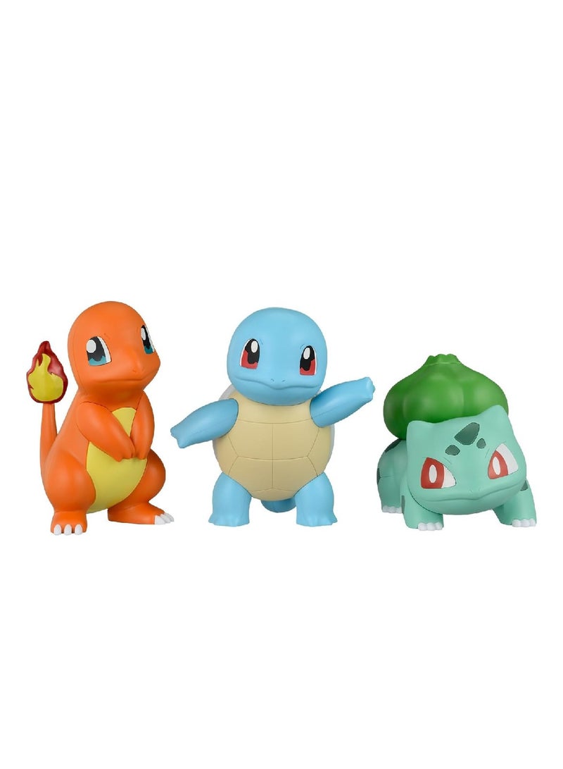 Ban Dai SPIRITS Pokemon Plastic Model Collection Quick 11+13+17 Charmander & Bulbasaur & Squirtle Set Color-coded Plastic Model - Image 1