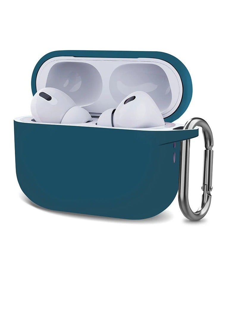 Airpods Protective Case, Soft Silicone Airpods Protective Cover With Keychain, Shockproof Durable Bluetooth Earphones Case, Anti Scratch Earbuds Protection Cover, (1pc, Blue, For Airpods 1 And 2)
