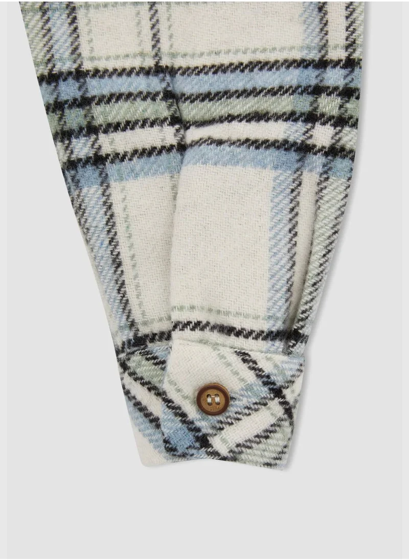 DeFacto Long Sleeve Check Print Shirt