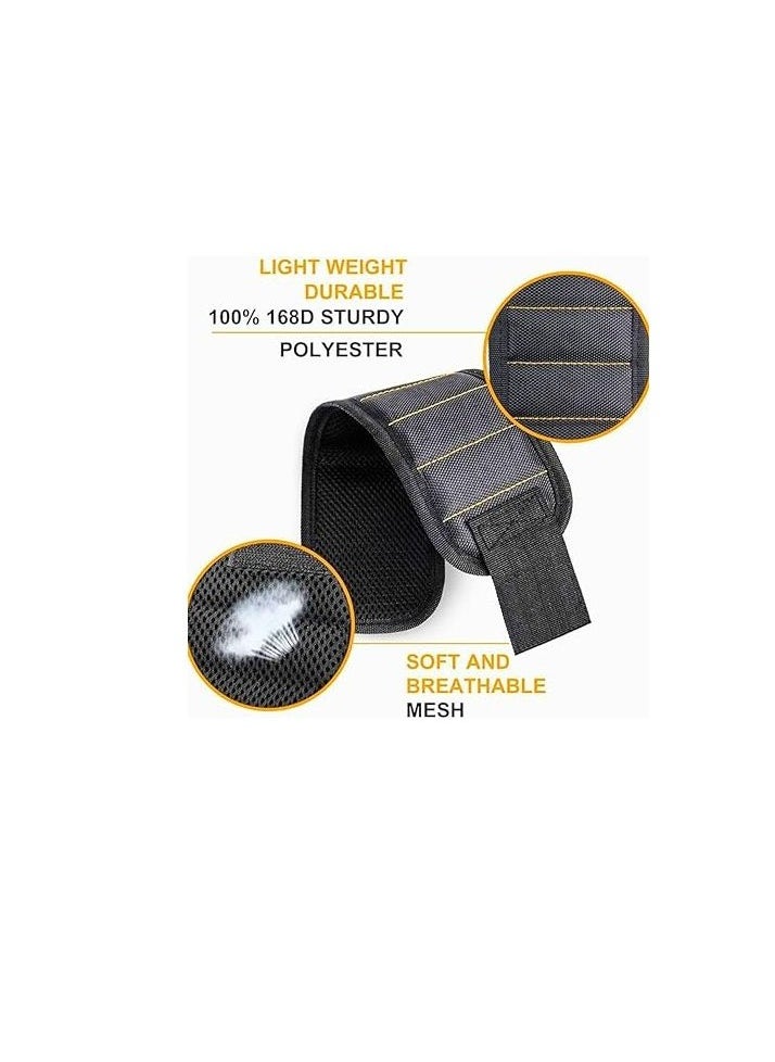 Magnetic Wristband For Men And Women, Tool Belts With Thumb Hole Loop  - Image 2