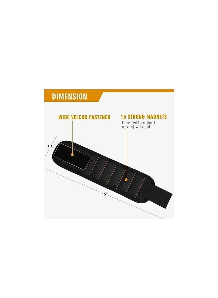 Magnetic Wristband For Men And Women, Tool Belts With Thumb Hole Loop  - Image 4