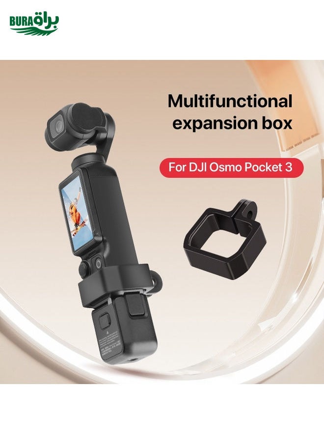 BURAQ For DJI OSMO Pocket 3 Expansion Bracket Adapter (Black)  - Image 2