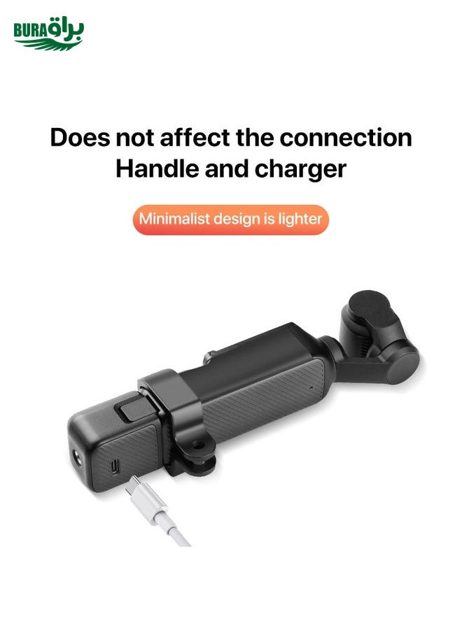 BURAQ For DJI OSMO Pocket 3 Expansion Bracket Adapter (Black)  - Image 4