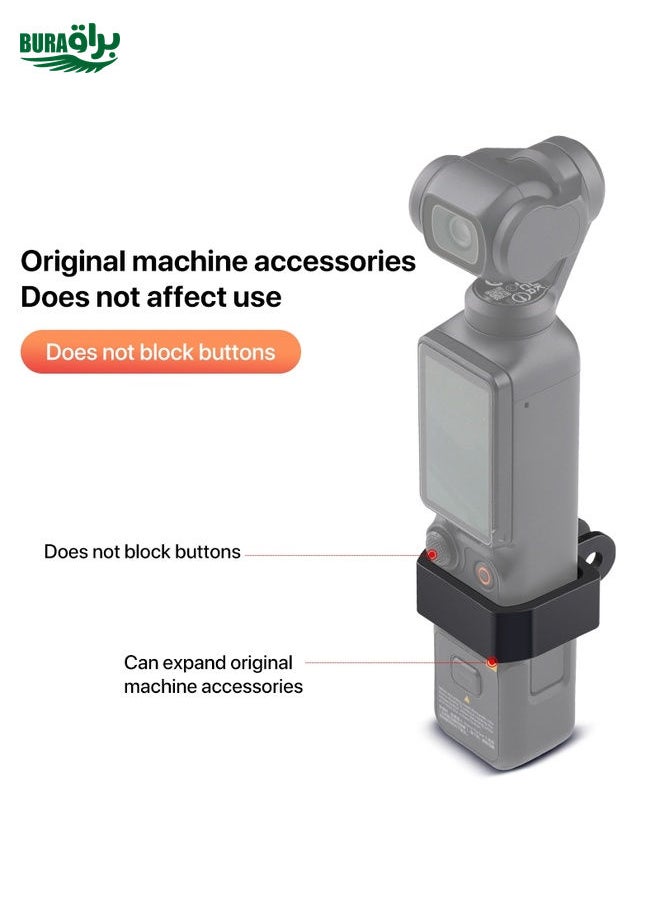 BURAQ For DJI OSMO Pocket 3 Expansion Bracket Adapter (Black)  - Image 5