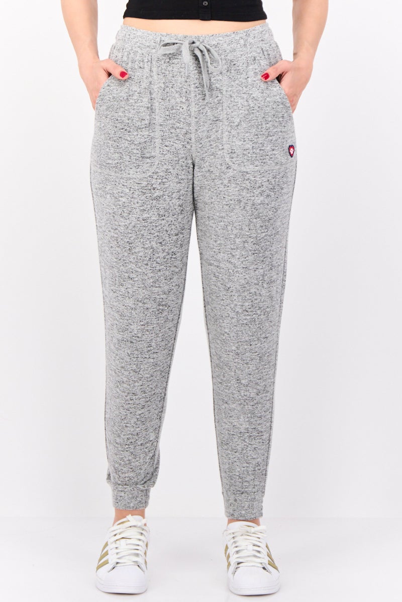 SKECHERS Women Sportswear Fit Outdoor Bobs Jogger Pants, Grey - Image 1