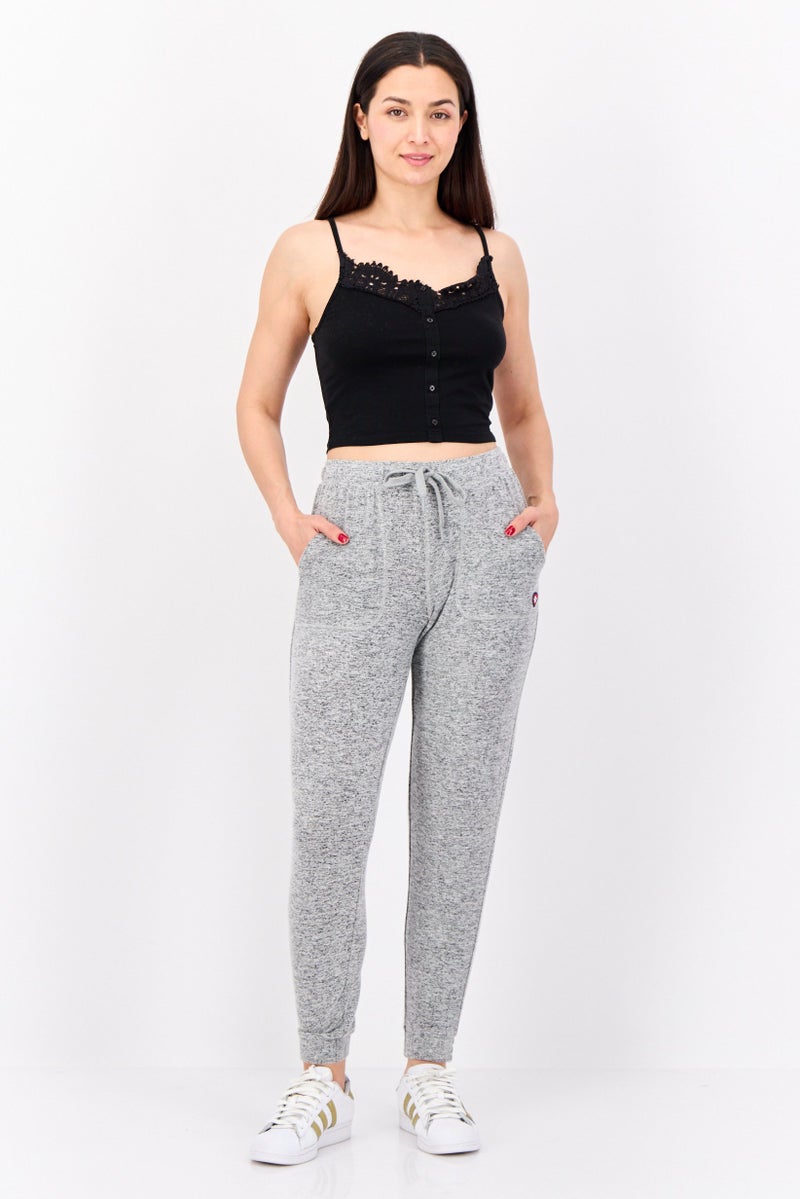 SKECHERS Women Sportswear Fit Outdoor Bobs Jogger Pants, Grey - Image 4