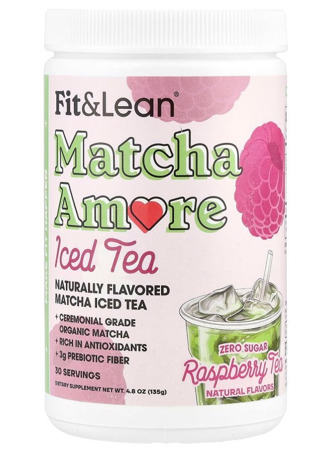 Fit & Lean Matcha Amore Iced Tea Raspberry Tea 4.8 oz (135 g)