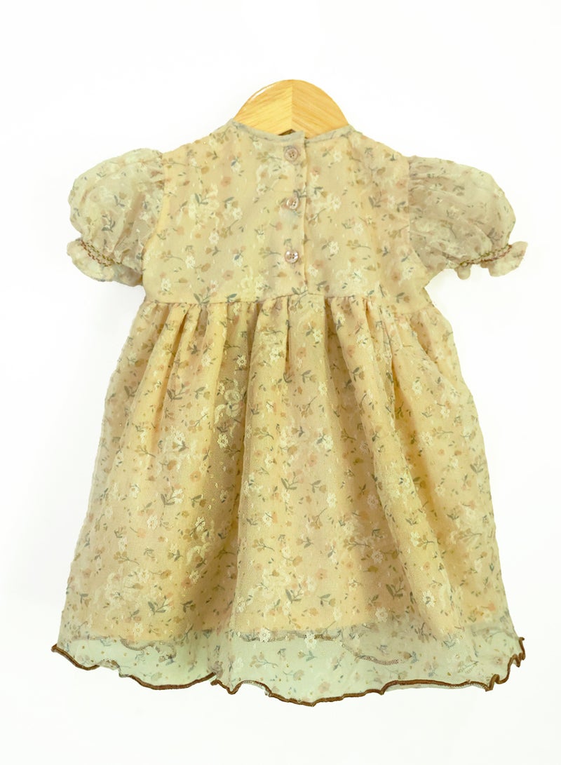 كيدابهو فستان أطفال قصير للفتيات - سحر الأزهار الرقيقة - Image 2