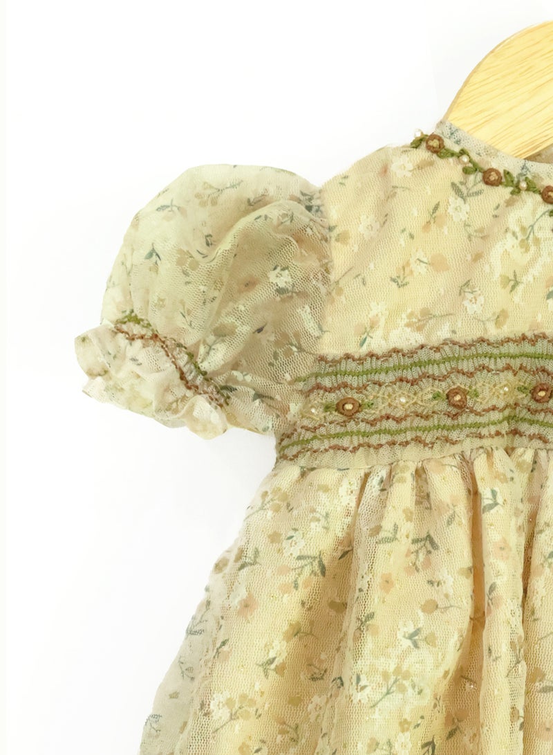 كيدابهو فستان أطفال قصير للفتيات - سحر الأزهار الرقيقة - Image 3