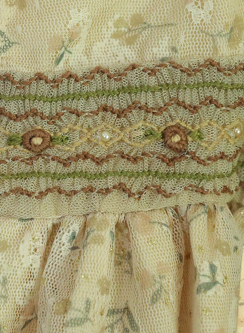 كيدابهو فستان أطفال قصير للفتيات - سحر الأزهار الرقيقة - Image 4