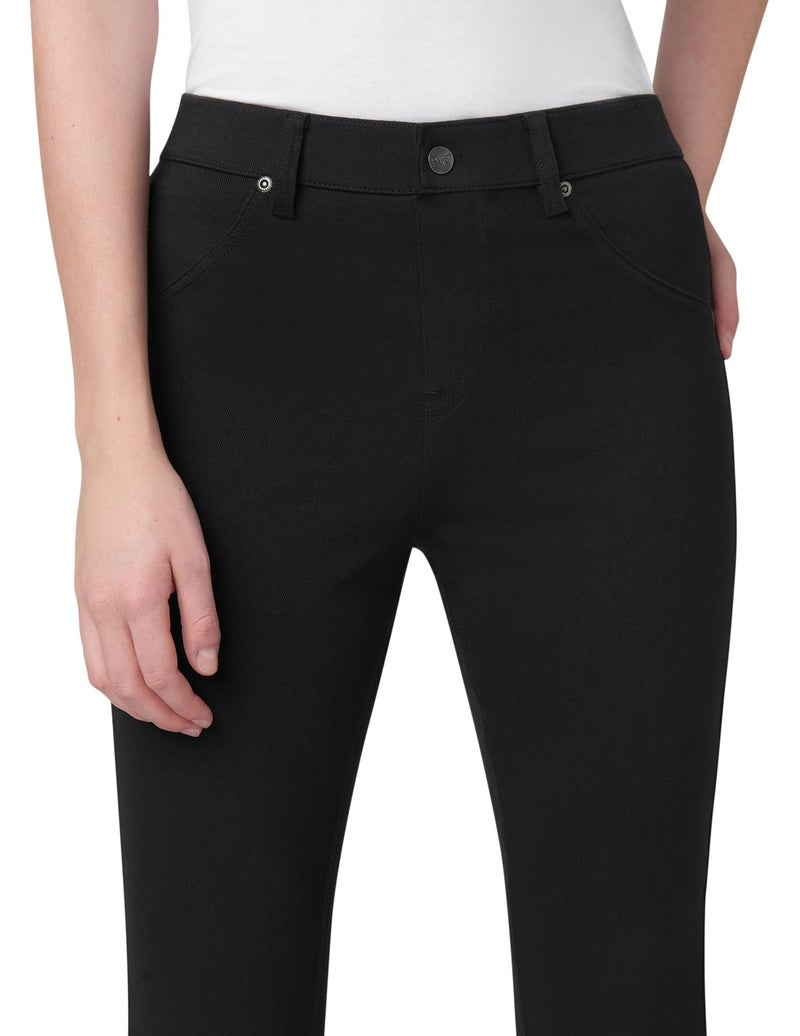 HUE womens Ultra Soft High Waist Denim Leggings Hosiery, Black, X-Large US - Image 4