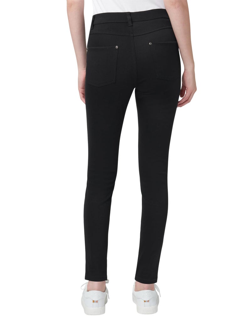 HUE womens Ultra Soft High Waist Denim Leggings Hosiery, Black, X-Large US - Image 2