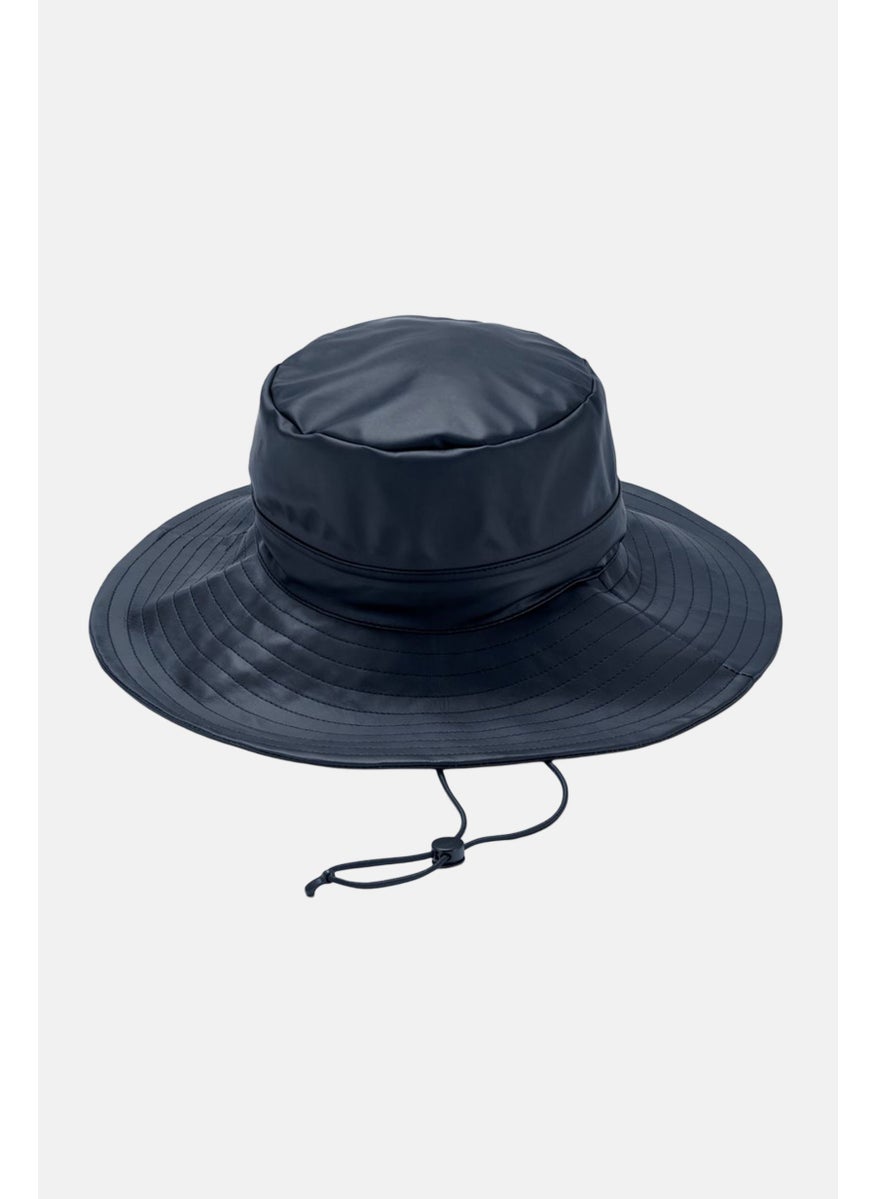 Tchibo Women Plain Rain Bucket Hat, Navy Blue  - Image 3