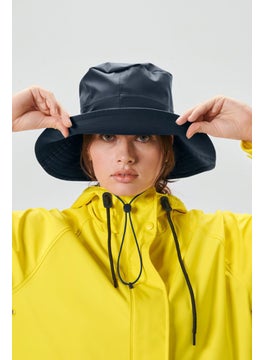 Tchibo Women Plain Rain Bucket Hat, Navy Blue  - Image 1