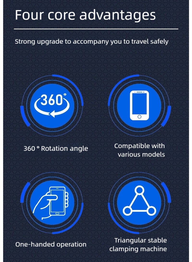 سيارة الهاتف دعم ، دعم الهاتف المحمول ، والسيارات تنفيس الهواء ، ومكافحة اهتز دعم السيارة ، وذلك باستخدام سوبر مستقرة هوك تصميم السيارة دعم الهاتف متوافق مع جميع الهواتف النقالة - Image 3