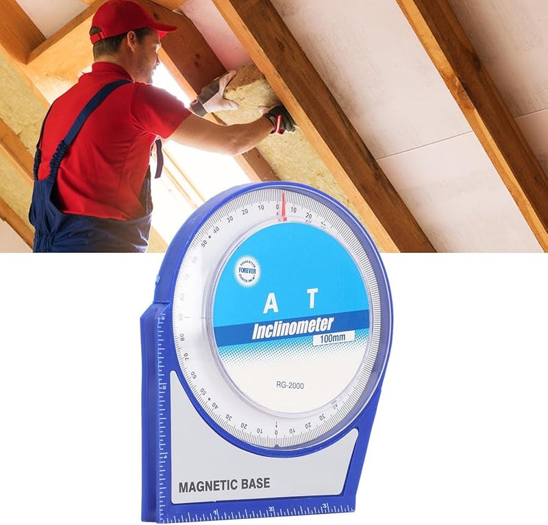قاعدة مغناطيسية من البلاستيك ABS، مقياس زوايا، مقياس ميل، منقلة، مقياس مستوى مصغر، أداة قياس الميل - Image 4