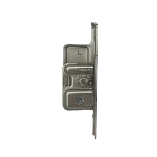 Blum ZSF.1700 L METABOX Left Screw-On Drawer Standard Front Fixing Bracket, Nickel by Blum - Image 1