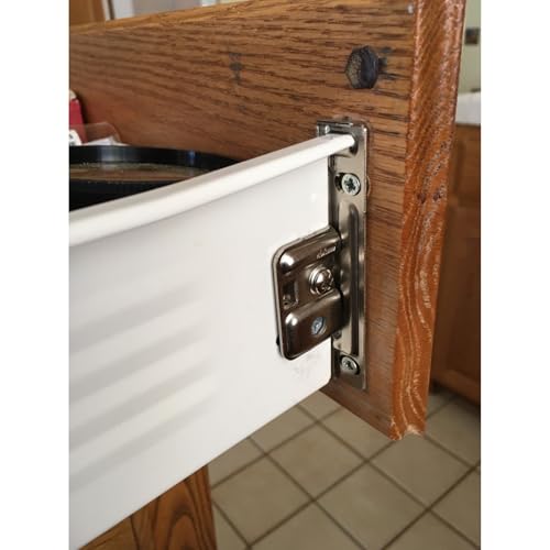 Blum ZSF.1700 L METABOX Left Screw-On Drawer Standard Front Fixing Bracket, Nickel by Blum - Image 5