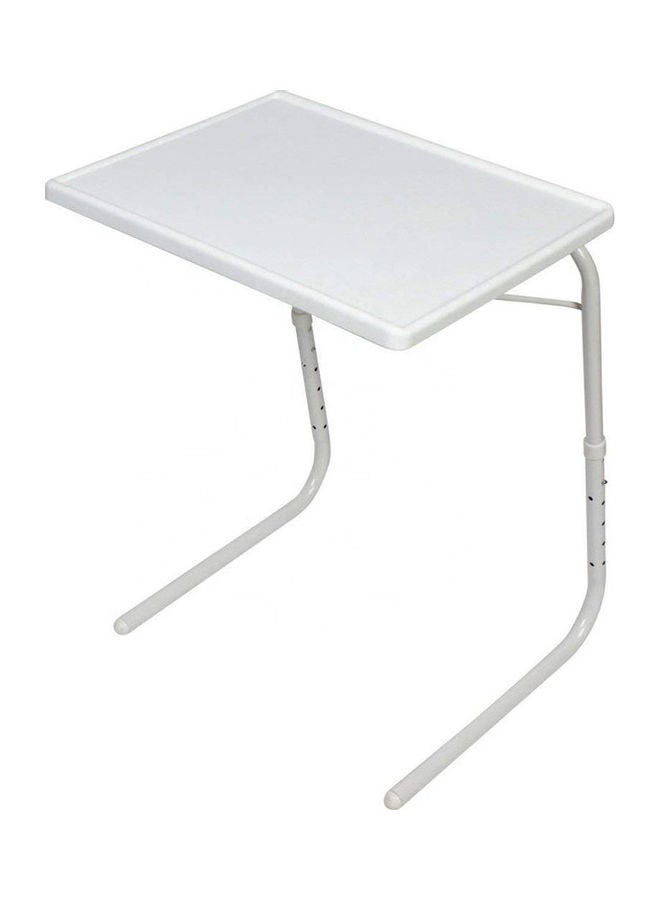 Adjustable Foldable Laptop Desk White 52x40cm - Image 1