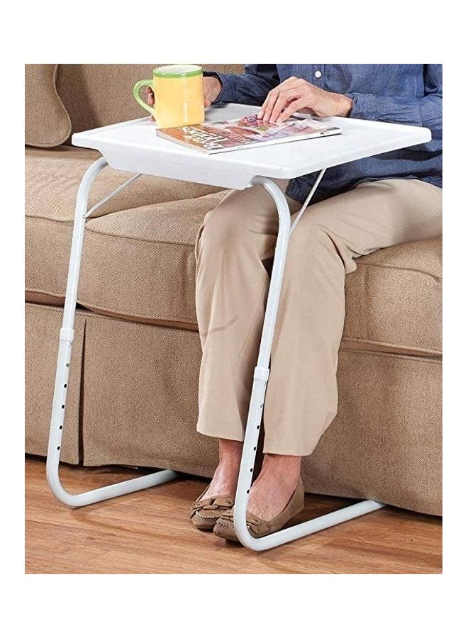 Adjustable Foldable Laptop Desk White 52x40cm - Image 5