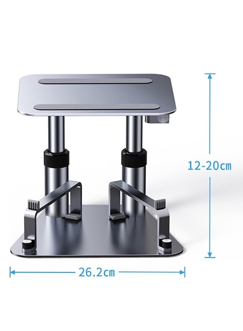 Gravity Adjustable Height Monitor Stand with Retractable Desk Mount ‚Äì Laptop Riser with Keyboard Support for iMac, MacBook, iPad, iPhone ‚Äì Ergonomic & Stable ABS Metal Build, Fits Devices Up to 17‚Äù - Image 5