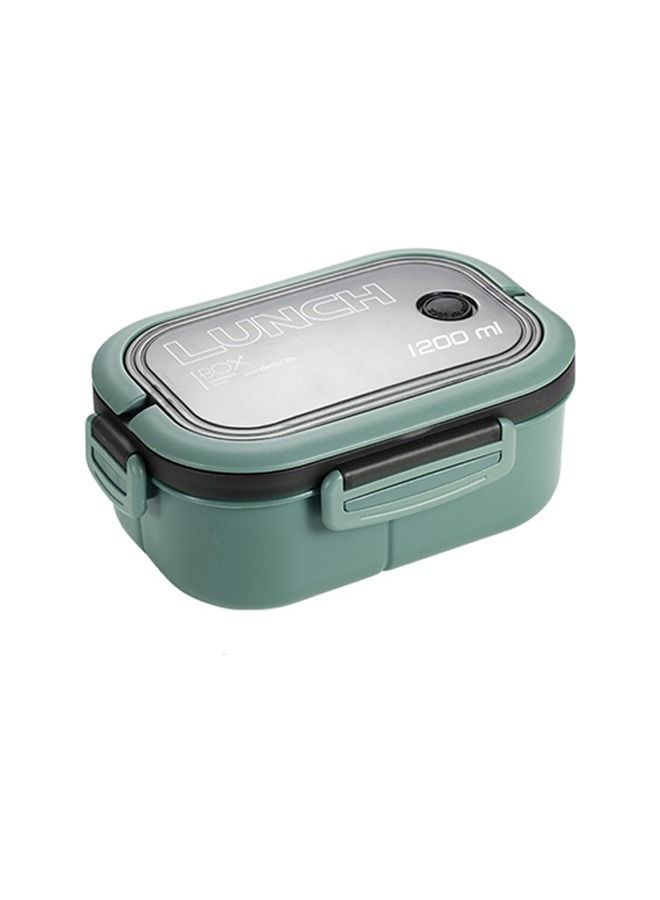 Arabest Portable Sealed Lunch Box 2-layer Children's Mesh Lunch Box with Fork Spoon Leak Proof - Image 1