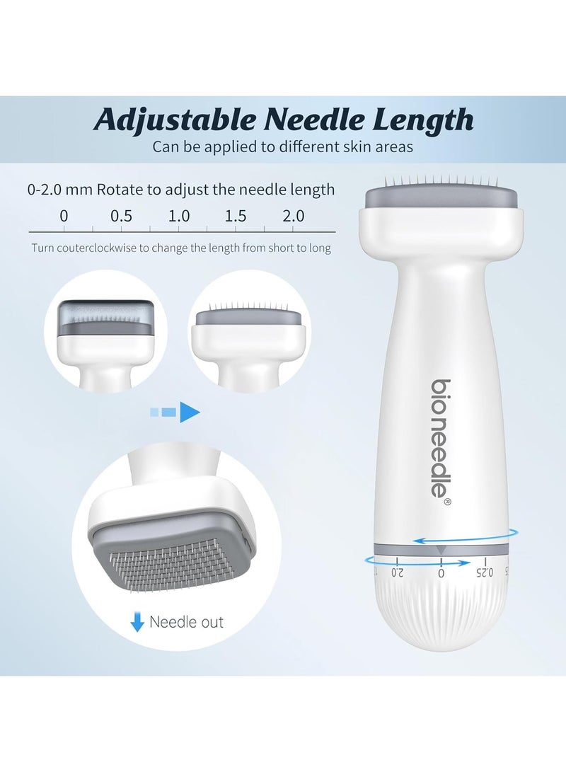 بيو نيدل ديرما ستامب قابل للتعديل من 0 إلى 2 مم – 120 إبرة تيتانيوم دقيقة للعناية بالبشرة - Image 4
