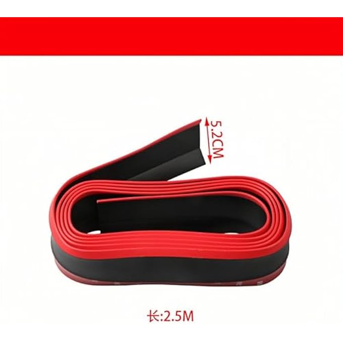 white shop THE Car Front Lip, Front Bumper Lip, Carbon Lip, Side Skirt, Spoiler Protection, Universal Auto Parts (Black and White) - Image 2
