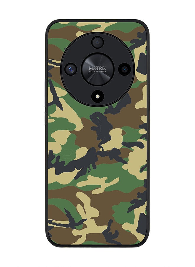 Stylizedd Rugged Black edge case for Honor X9b, Slim fit Soft Case Flexible Rubber Edges Anti Drop TPU Gel Thin Cover- Jungle Camo - Image 1